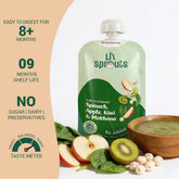 Spinach apple Kiwi Makhana