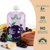 Black Grapes and Banana Puree