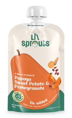 Papaya, Sweet Potato and Pomegranate Puree