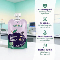 Black Grapes and Banana Puree