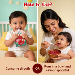 Papaya, Sweet Potato and Pomegranate Puree