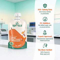 Papaya, Sweet Potato and Pomegranate Puree