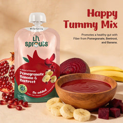 Pomegranate, Banana, and Beetroot Puree