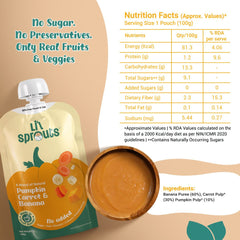 Pumpkin, Carrot, and Banana Puree