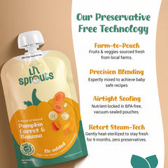 Pumpkin, Carrot, and Banana Puree