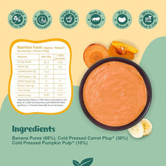 Pumpkin, Carrot, and Banana Puree